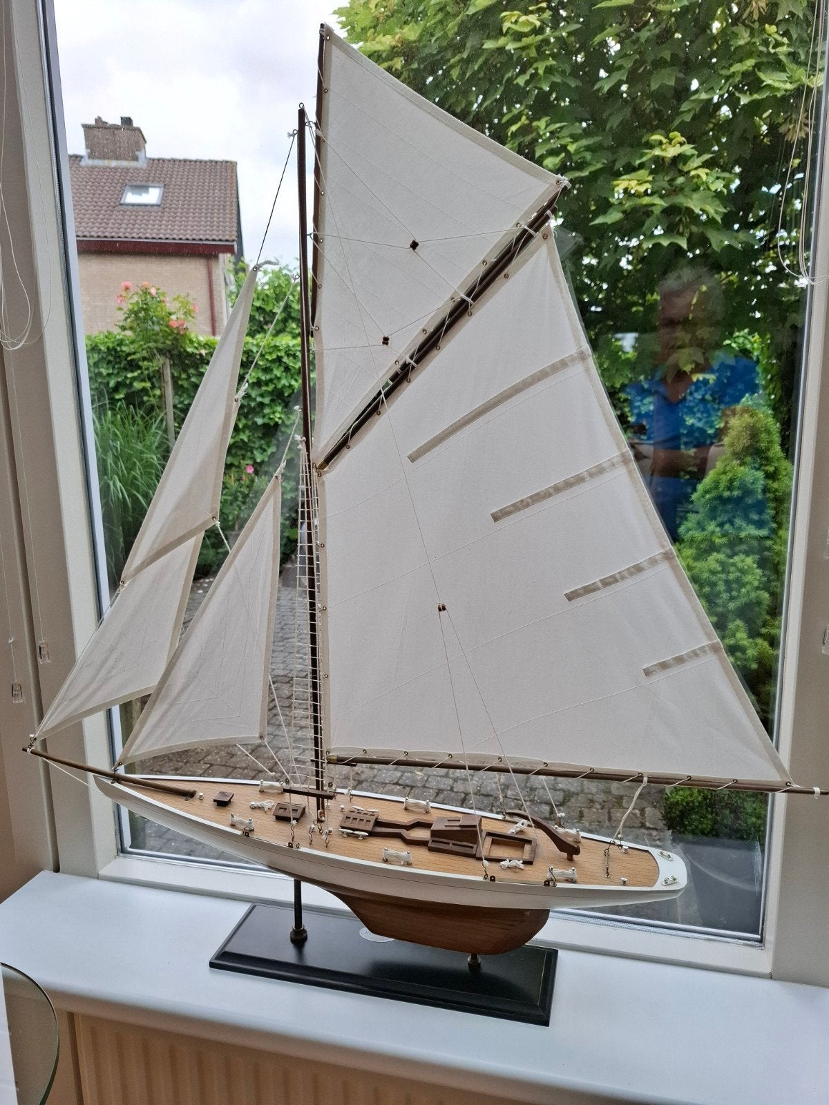 Prachtig gedetailleerd zeilboot model, Hobby en Vrije tijd, Modelbouw | Boten en Schepen, Zo goed als nieuw, Ophalen