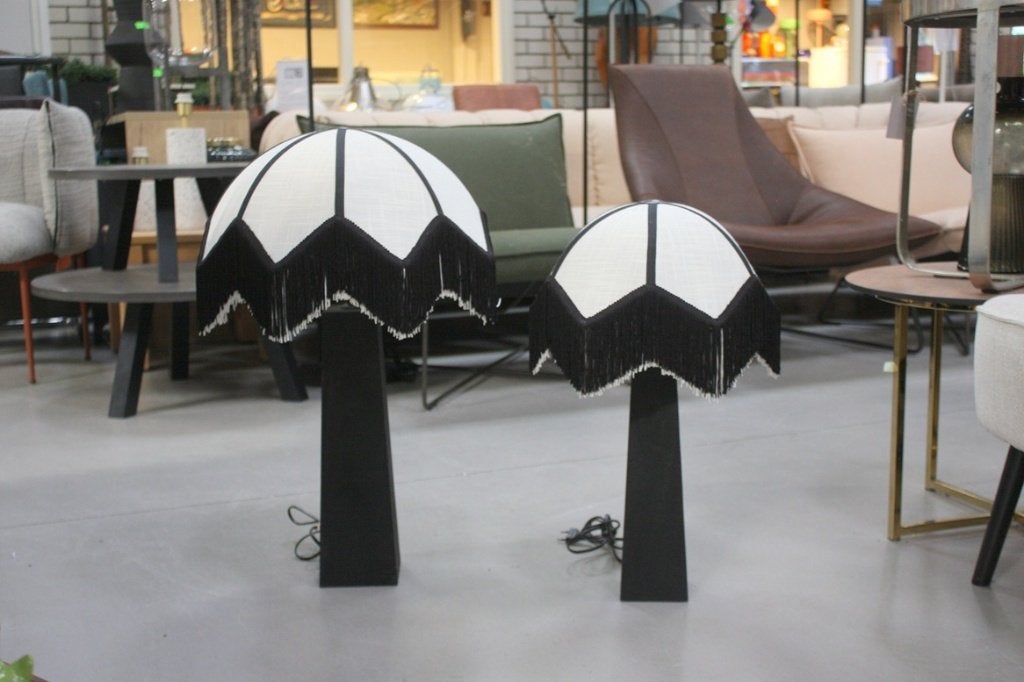 2x sfeervolle tafellamp SULINA Light & Living met franjes, Met schakelaar, Zo goed als nieuw, E27 (groot), Light & Living
