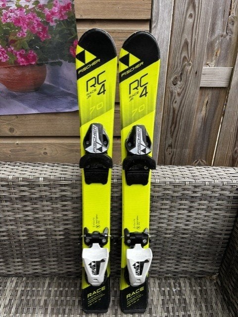 Fischer Race Jr Kinder Skis 70 cm Geslepen & Gewaxt, Fischer, Ophalen of Verzenden, Zo goed als nieuw, Carve