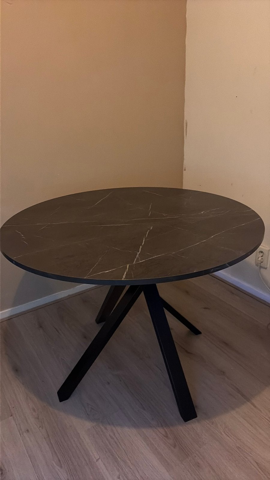 Eettafel marmer look, Huis en Inrichting, Tafels | Salontafels, Ophalen, 200 cm of meer, 50 tot 100 cm, Zo goed als nieuw