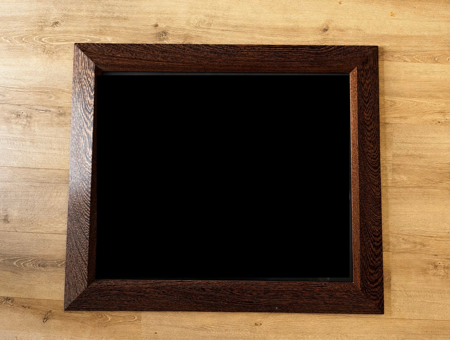Moderne eiken lijst met museumglas, 94x81 cm, Ophalen, Bruin, Schilderijlijst, Handgemaakt
