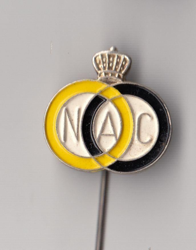 Voetbal NAC Logo Breda speldje, Gebruikt, Niet vindbaar, Niet vindbaar, Speldje of Pin