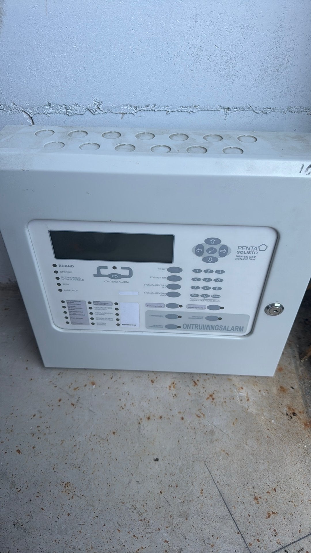 Hertek Brnadmeldcentrale Penta Solisto met accus, Ophalen, Zo goed als nieuw, Detector, Sensor of Melder, Overige soorten