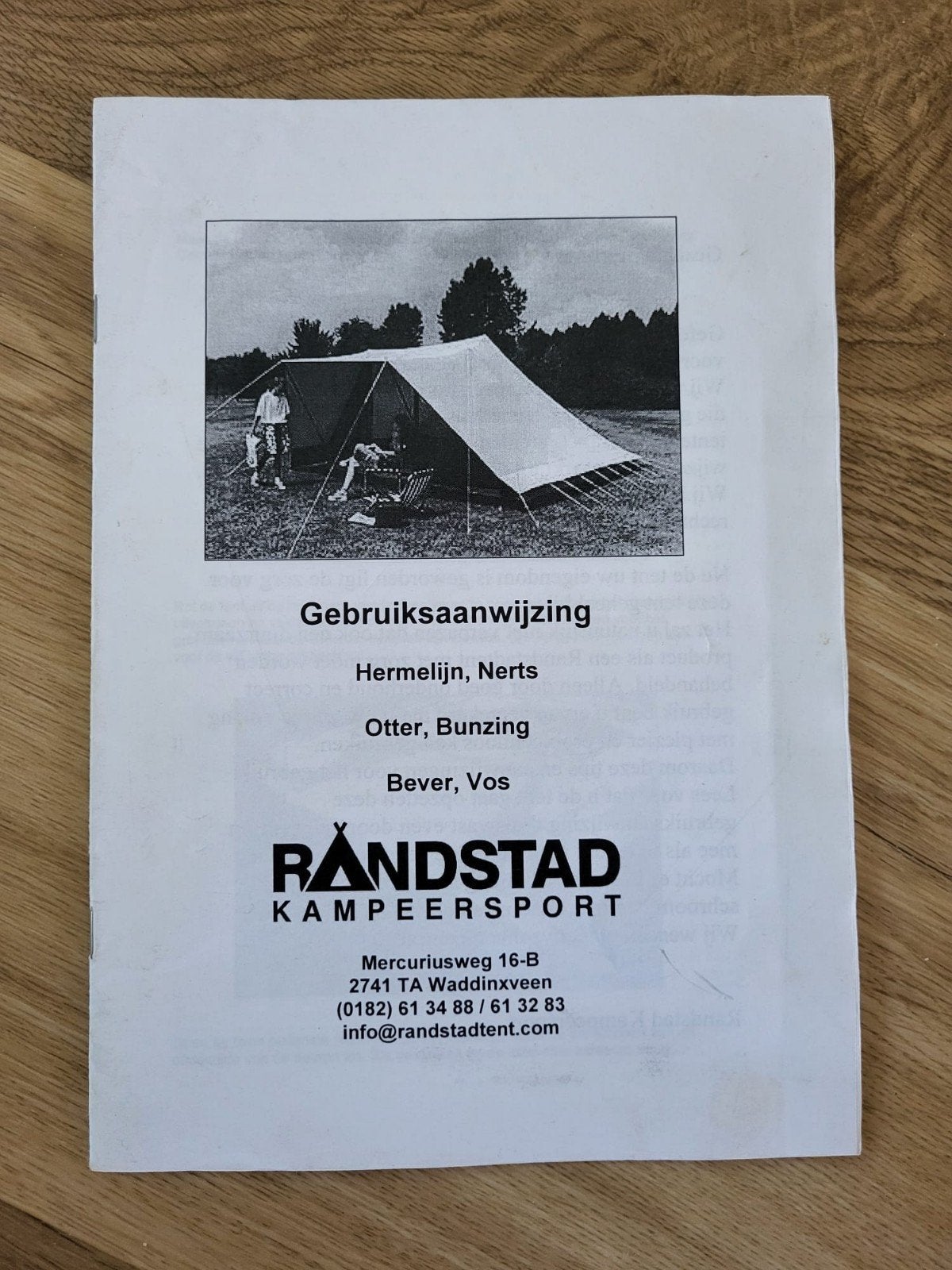 Randstad tent Otter 4 persoons stormtent, Ophalen, Gebruikt, Tot en met 4