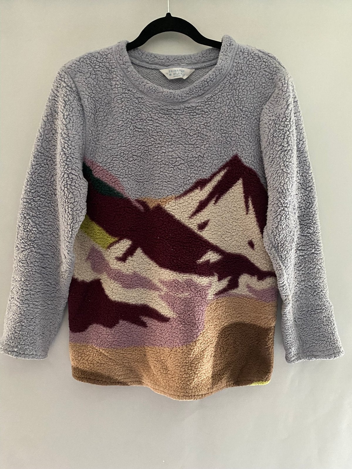 Primark Teddy Fleece Trui XS / 34 | Bergen Print |, Ophalen of Verzenden, Gedragen, Maat 34 (XS) of kleiner