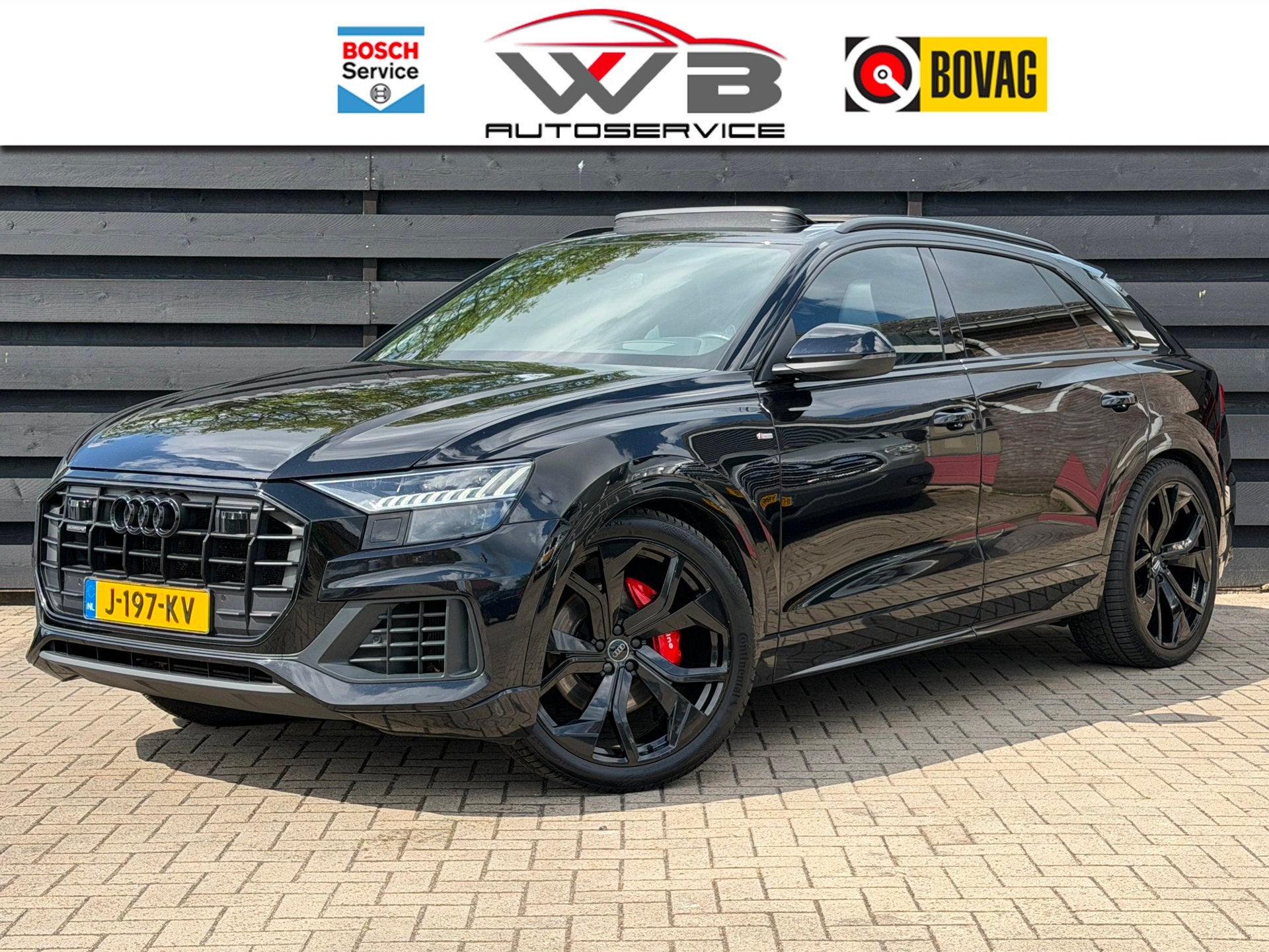 Audi Q8 50 TDI quattro S Line I PANO I Matrix I Trekhaak I L, Auto's, Automaat, Gebruikt, Zwart, Bedrijf