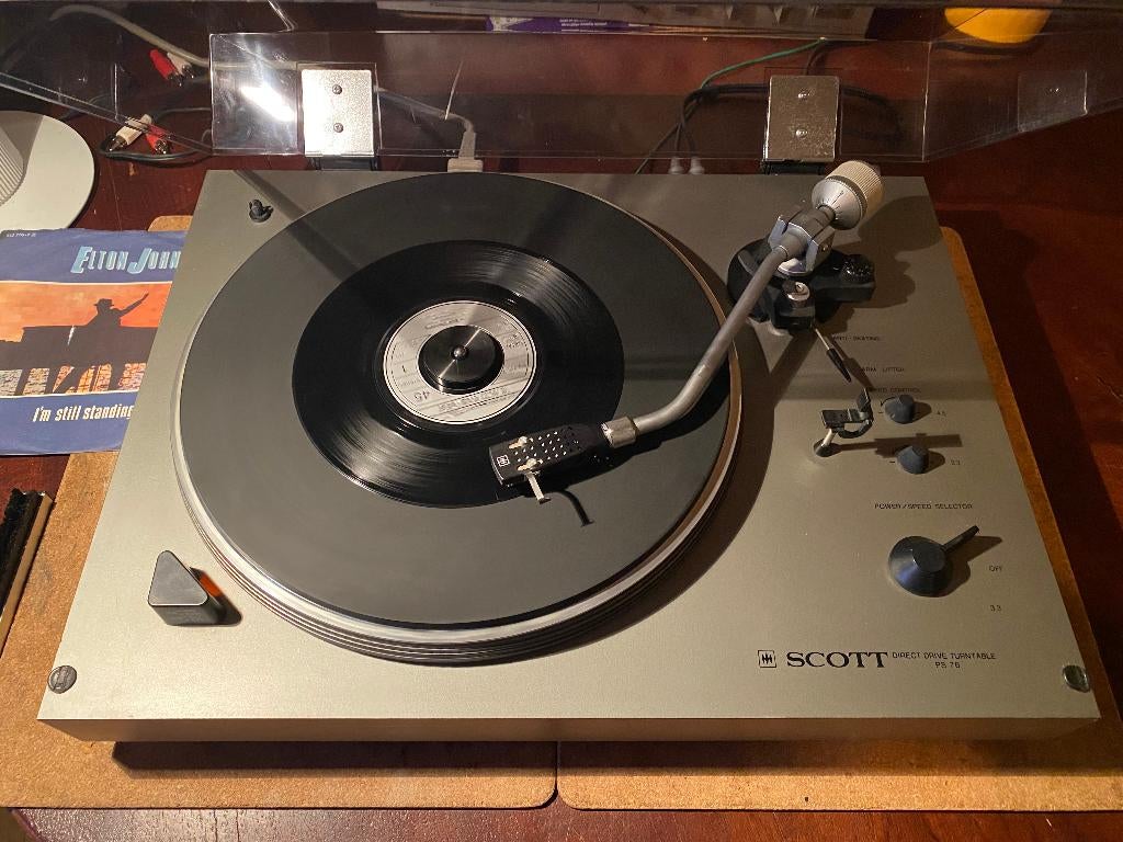 HH Scott PS-76 platenspeler, Refurbished, Pitch-regelaar, Platenspeler, Ophalen