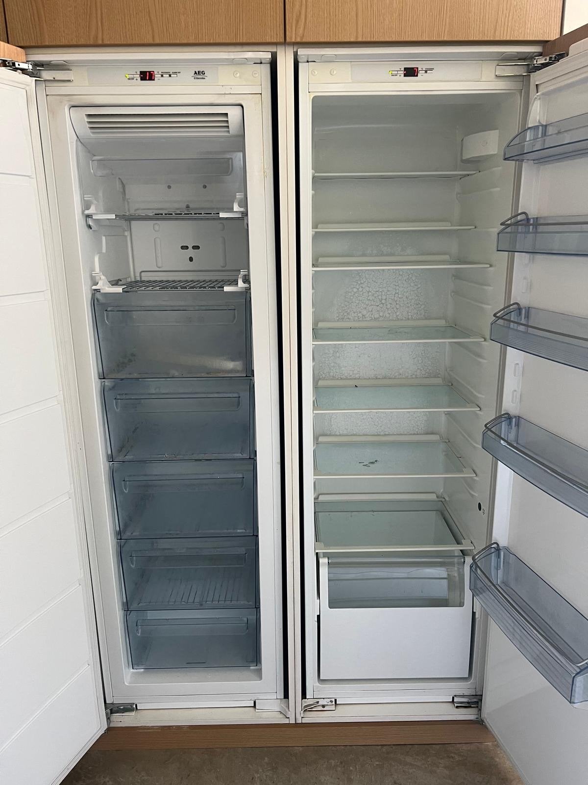 AEG Koelkast en Vriezer - Gebruikt, Ophalen, Gebruikt, 200 liter of meer, 60 cm of meer