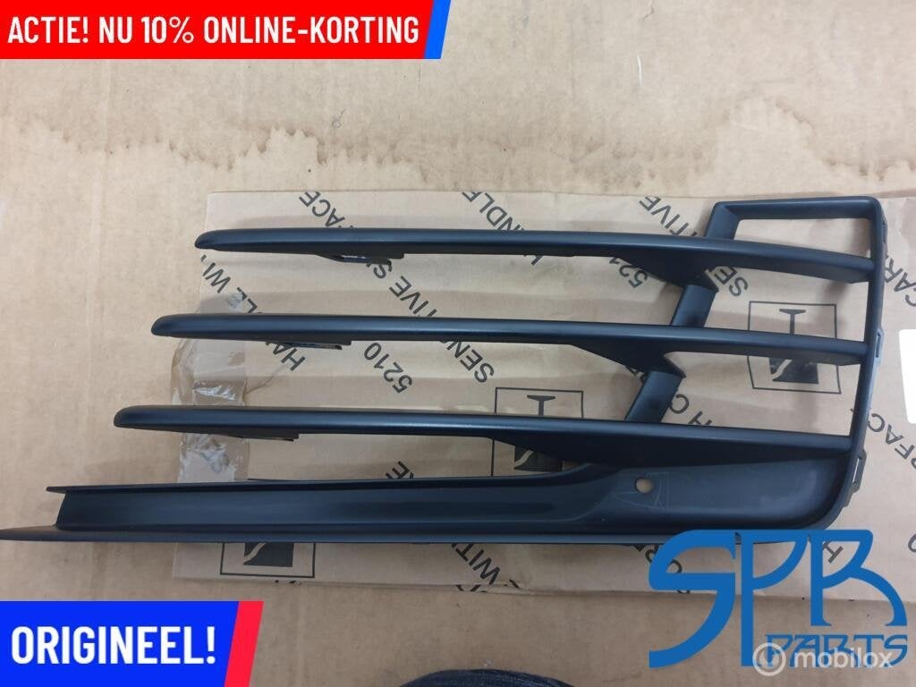 GOLF 7 GTI GTD GRILL MISTLAMP Rooster KAP LINKS 5G0853665E, Volkswagen, Nieuw, Ophalen of Verzenden, Volkswagen