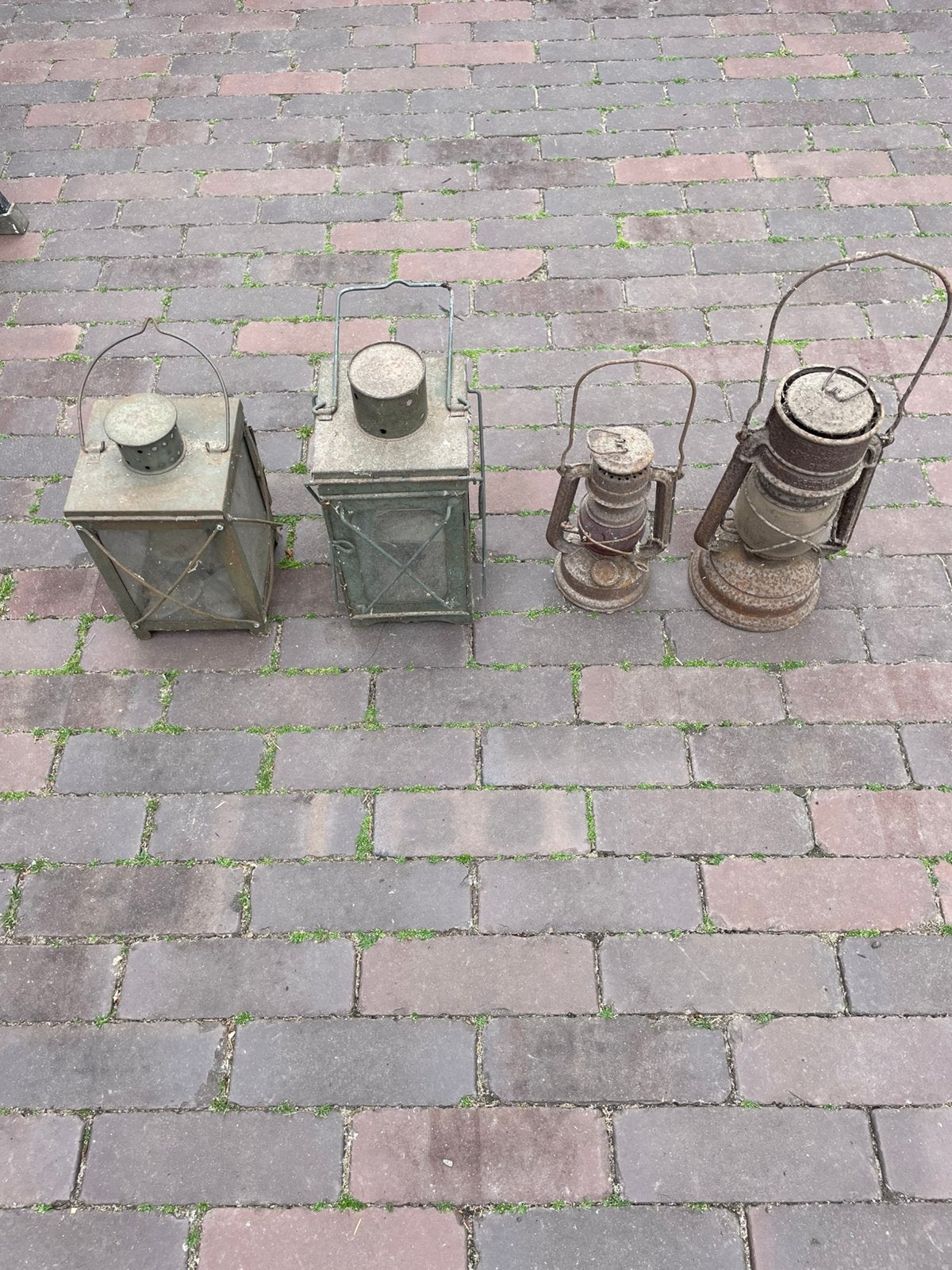 Vintage olielampen en lantaarns!, Tuin en Terras, Ophalen, Gebruikt