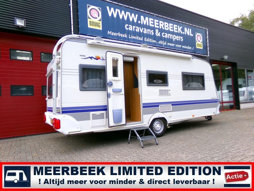 Hobby Excellent 500 UFF +MOVER +TENT +QUEENSBED +FIETSREK !, Rondzit, Hobby, Schokbreker, Particulier