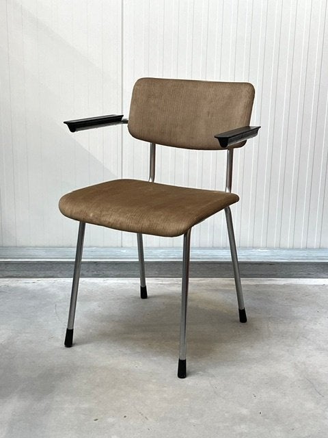 Gispen 1235 + 1231 eetkamerstoelen 11x vintage prijs p/stuk, Huis en Inrichting, Gebruikt, Overige kleuren, Leer, .