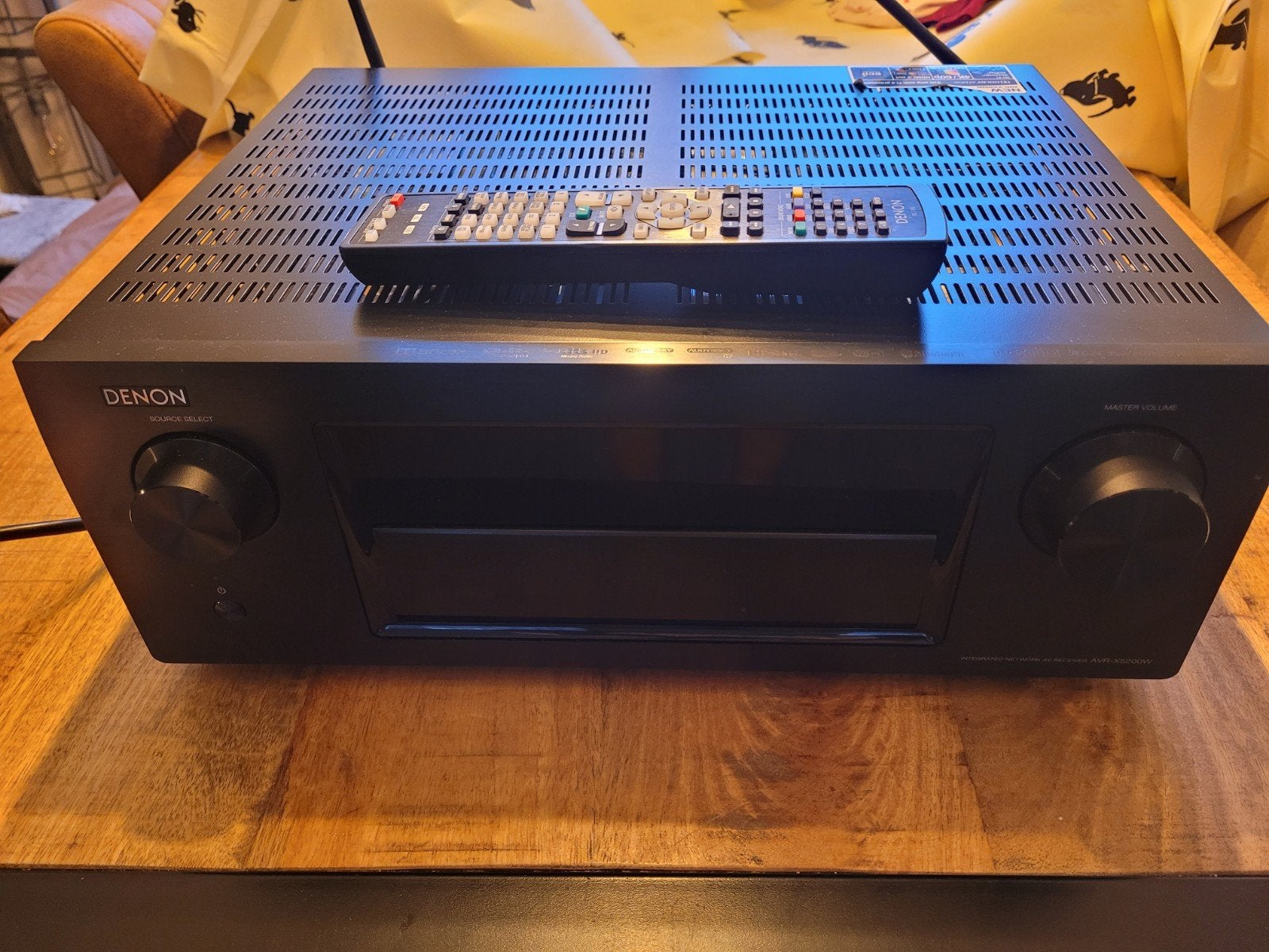 Denon AVR X5200W receiver, zwart, ARC, HDMI, Ophalen, Denon, 120 watt of meer, Gebruikt