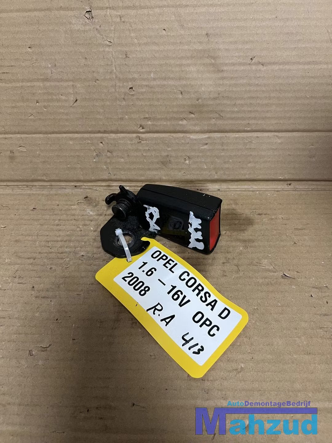 OPEL CORSA D rechts achter gordel sluiting insteek 2005-2014, Gebruikt, Opel Automobile GmbH, Ophalen of Verzenden, Kontakt@opel-infoservice.de