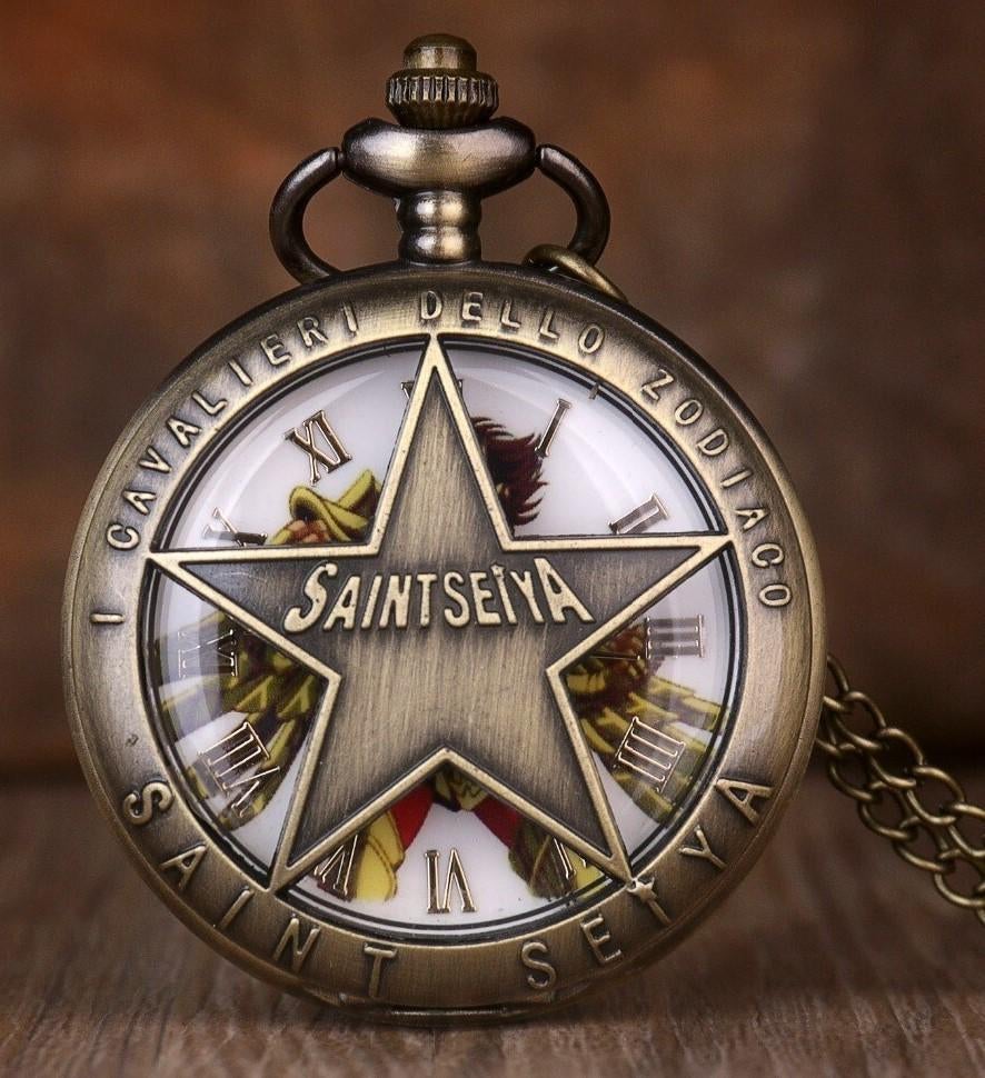 zakhorloge model saintseiya in bronskleur, Ophalen of Verzenden, Nieuw