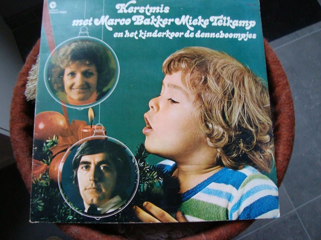 Kerstmis met marco bakker mieke telkamp, Ophalen of Verzenden, Zo goed als nieuw, 12 inch, Levenslied of Smartlap