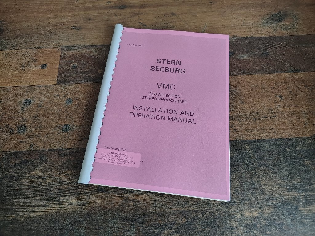 Service Manual: Seeburg VMC (1981) jukebox nieuw !!, Verzenden, Nieuw, 1950 tot 1960, Seeburg