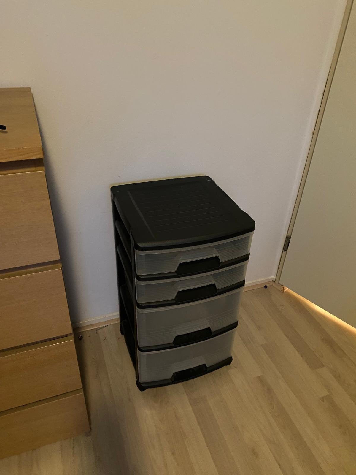Kunststof ladekast met 4 laden, Ophalen, Gebruikt, 100 tot 150 cm, 3 of 4 laden