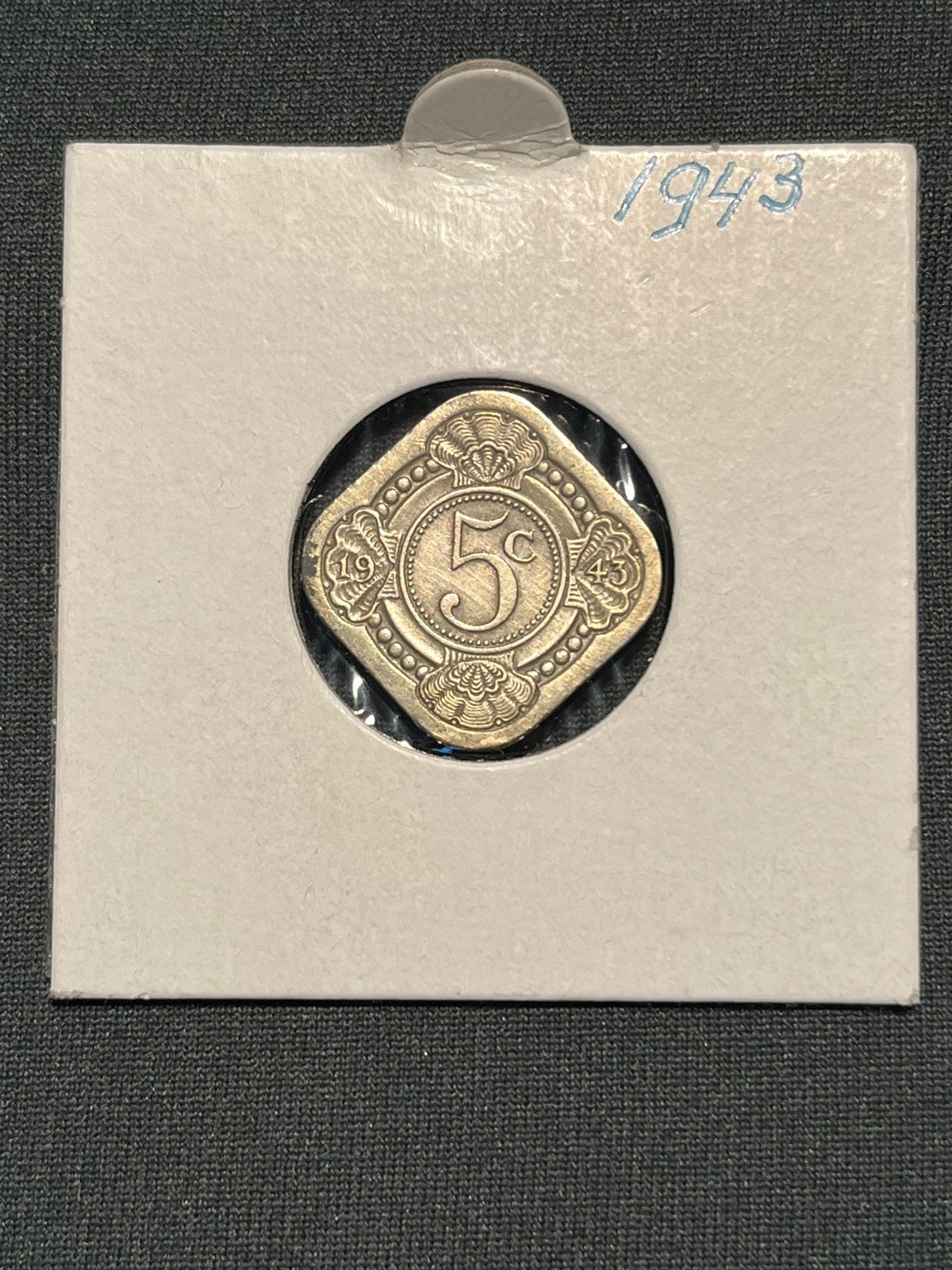 5 cent 1943, Ophalen of Verzenden, Koningin Wilhelmina, 1 cent