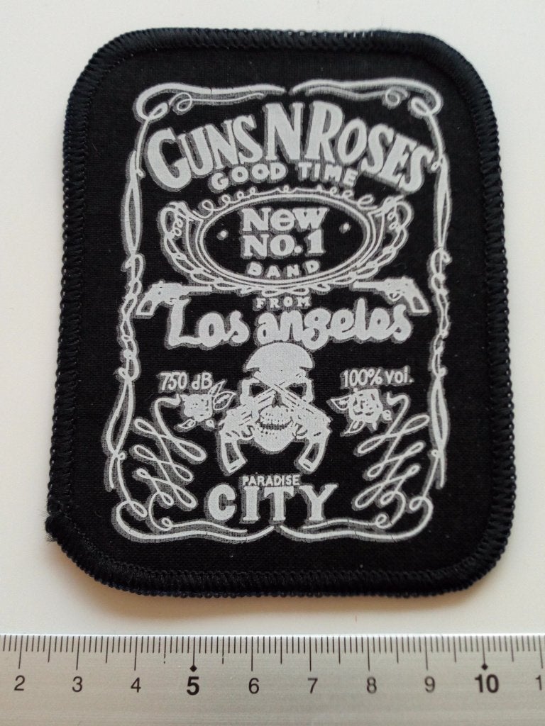 Guns N' Roses vrij  zeldzame nieuwe 80's vintage patch 34, Ophalen of Verzenden, Nieuw, Kleding