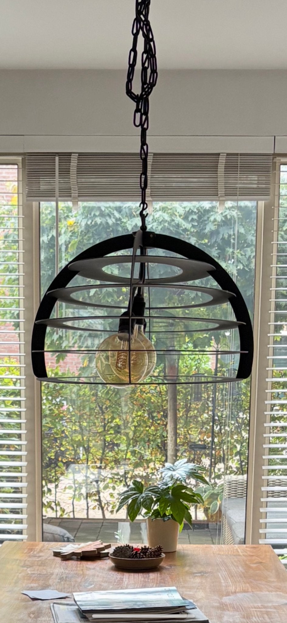 Ztahl design Hanglamp, Ophalen, E27 (groot), Zo goed als nieuw, Metaal