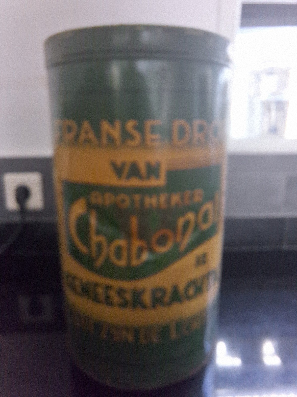 Vintage Chabonat  Drop Blik - Apotheker, Ophalen of Verzenden