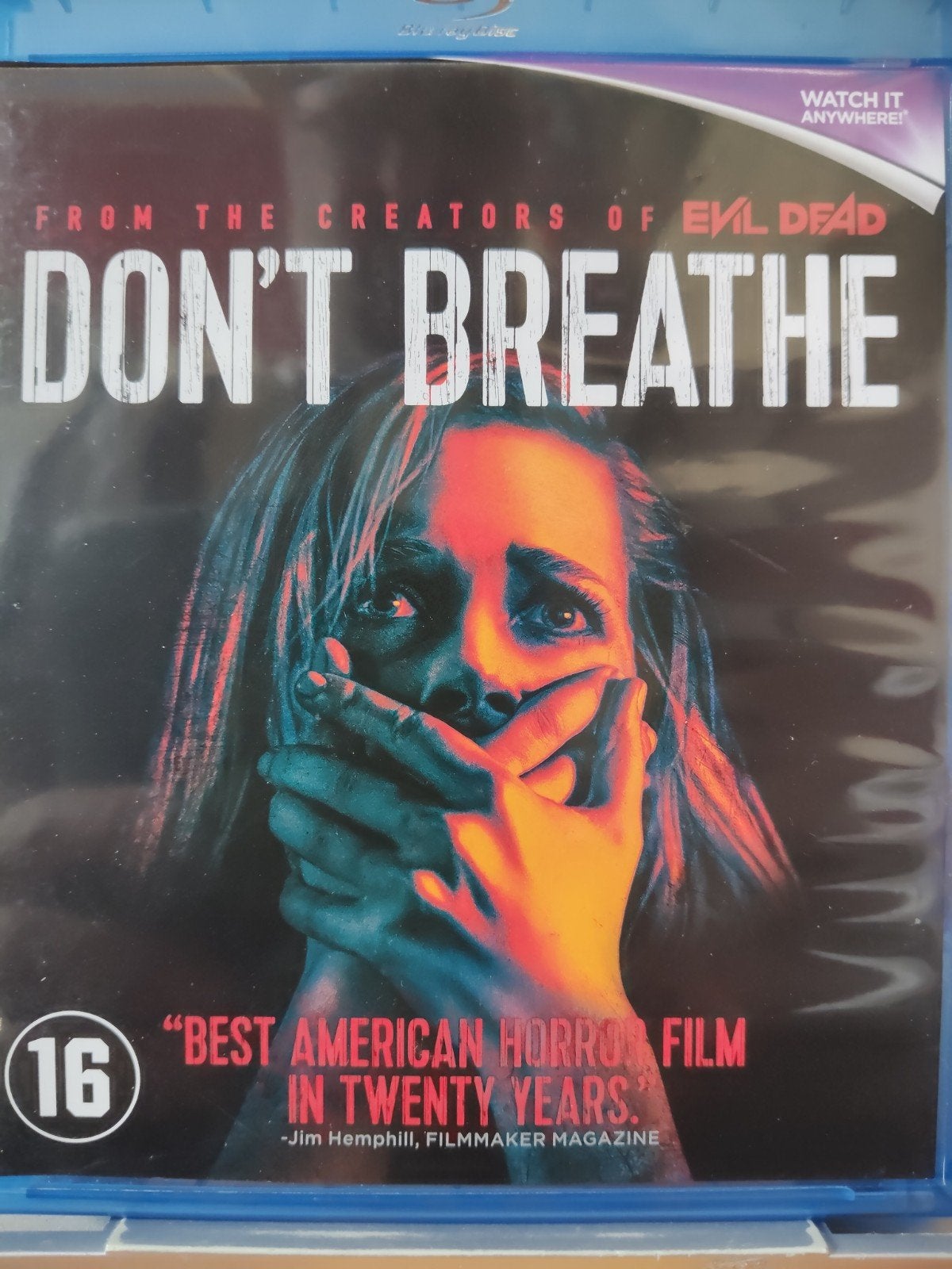 Don't Breathe Bluray NL ZGAN Spannende Horrorfilm, Cd's en Dvd's, Ophalen of Verzenden, Zo goed als nieuw, Horror