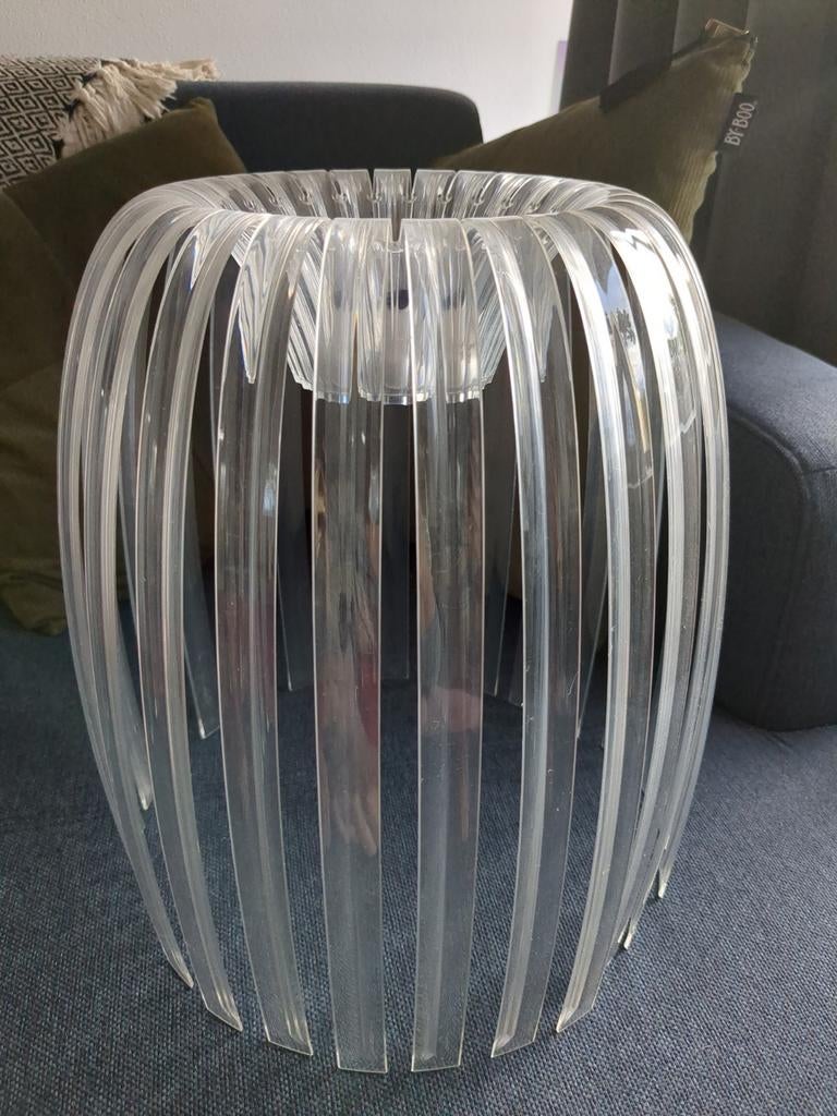 Lampenkap Josephine 30cm Kunststof Transparant, Ophalen, 25 tot 50 cm, Modern, Transparant, Rond
