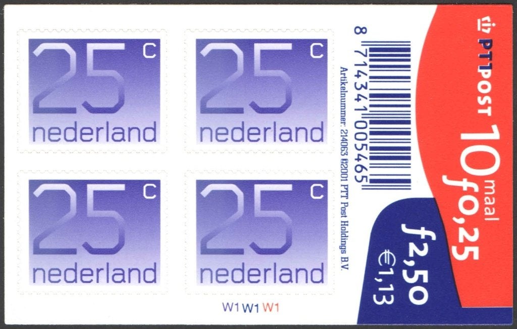 Nederland NVPH nr V1110 postfris Crouwel 2001, Ophalen of Verzenden, Na 1940, Postfris