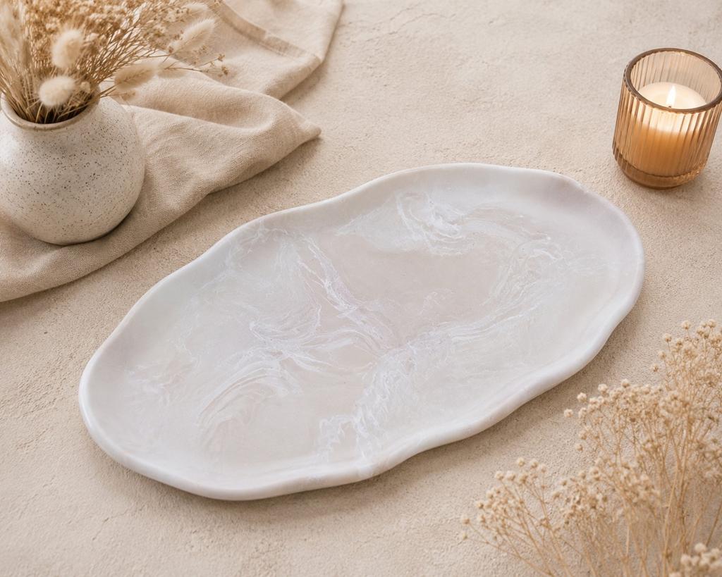 Jesmonite decoratie, Schaal, Nieuw, Ophalen of Verzenden, Overige vormen