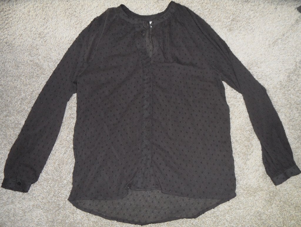 Nette, zwarte damesblouse van HEMA, maat M, Kleding | Dames, Maat 38/40 (M), Zwart, Ophalen of Verzenden, Zo goed als nieuw