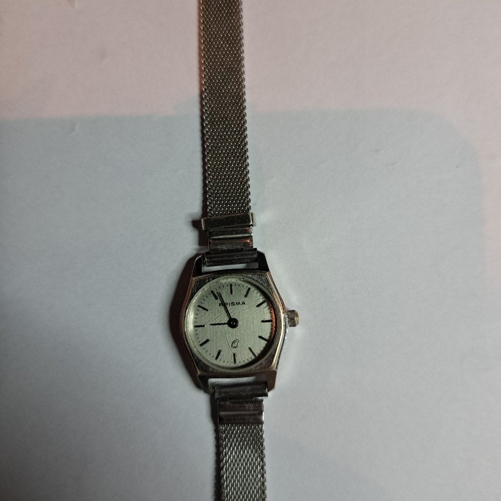 Prisma vintage dames polshorloge., Overige merken, Staal, Gebruikt, Staal