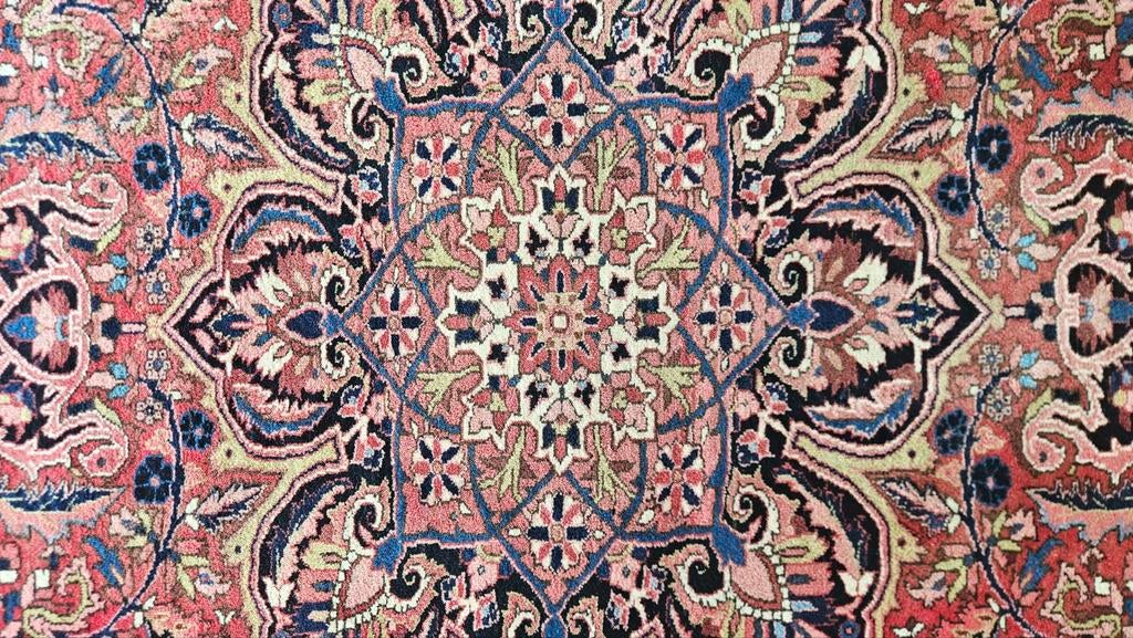 Handmade Persian wool Heriz Ahar carpet medallion 262x370cm, Onbekend (Handgemaakt), Onbekend, 200 cm of meer, Ophalen of Verzenden