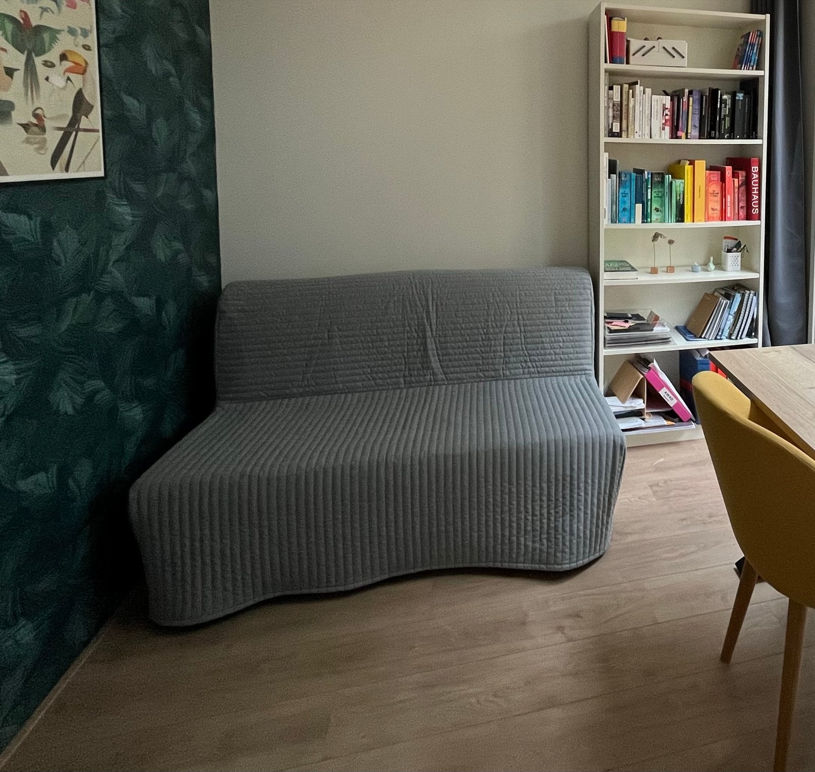 IKEA LYCKSELE LÖVÅS Tweepersoons slaapbank, Huis en Inrichting, Slaapkamer | Slaapbanken, Ophalen, Gebruikt, Tweepersoons, Grijs