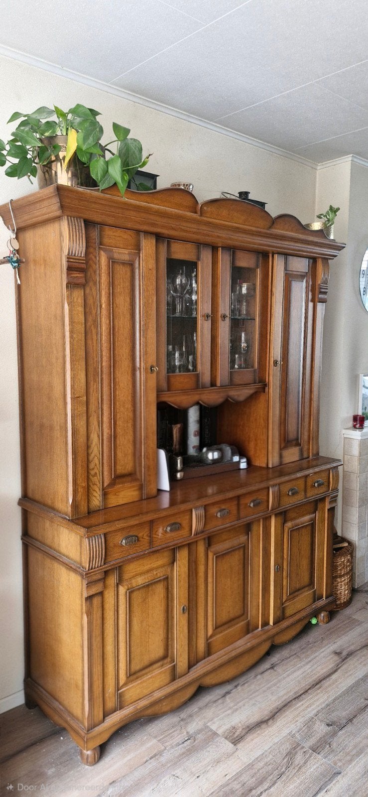 Antieke Eikenhouten Buffetkast set- Klassiek Design, Ophalen