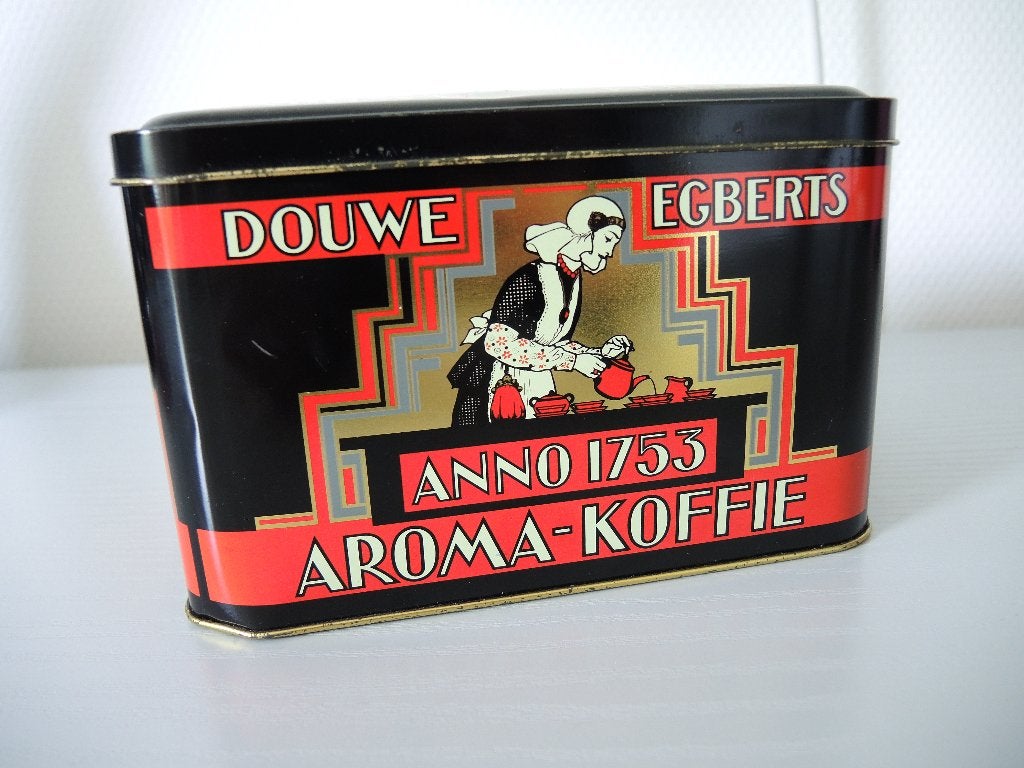 Vintage Douwe Egberts trommel / blik, Verzamelen, Ophalen of Verzenden, Gebruikt, Koffie, Douwe Egberts