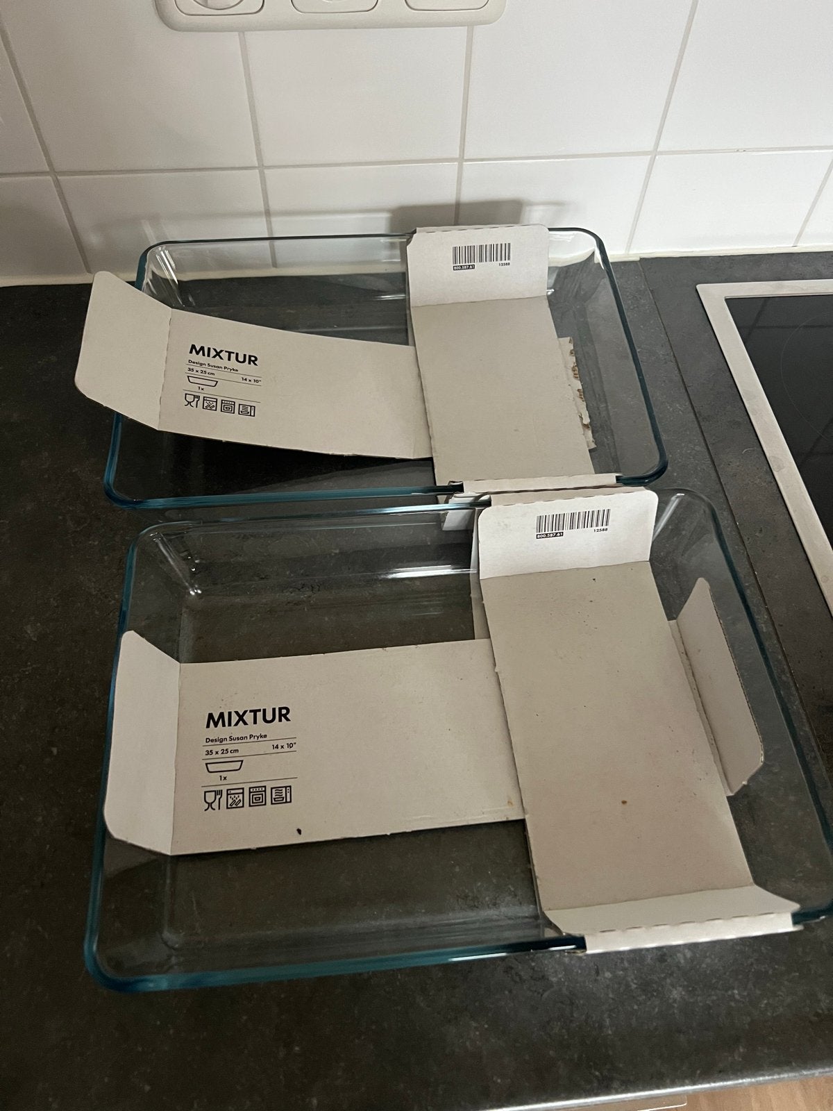IKEA MIXTUR Ovenschaal - 2 stuks, IKEA, Nieuw, Ophalen of Verzenden, Glas