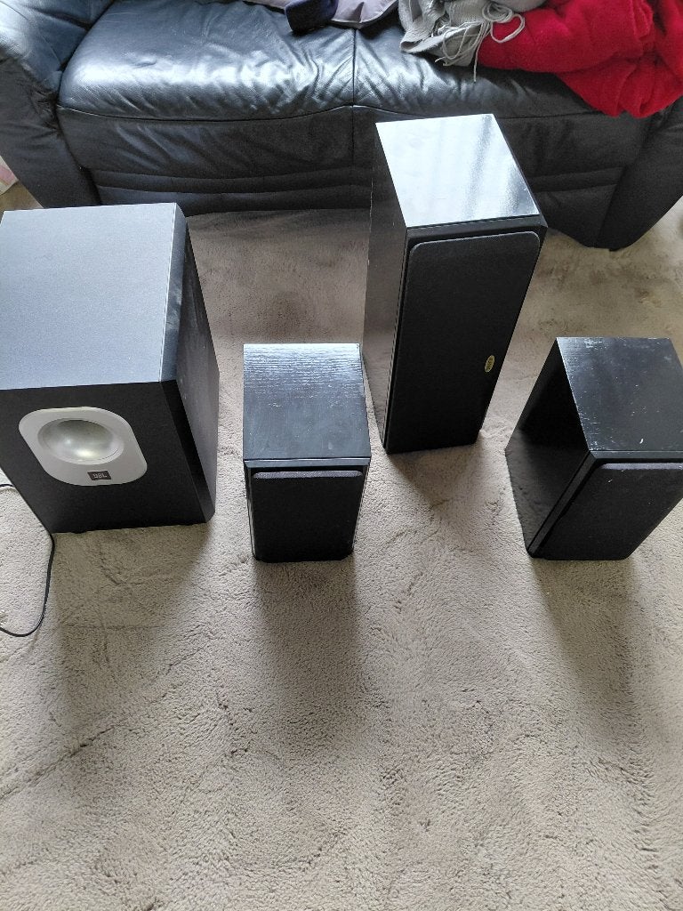 JBL Subwoofer en Tannoy Center Speaker+, Speakerset, 60 tot 120 watt, Ophalen, Overige merken