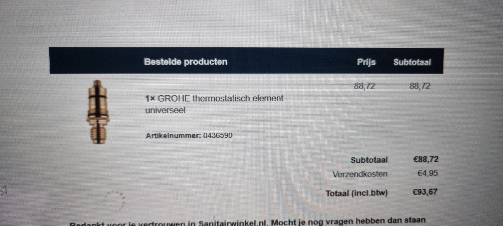 Grohe Thermostatisch Element Universeel - Nieuw in Doos, Ophalen of Verzenden, Nieuw, Douche