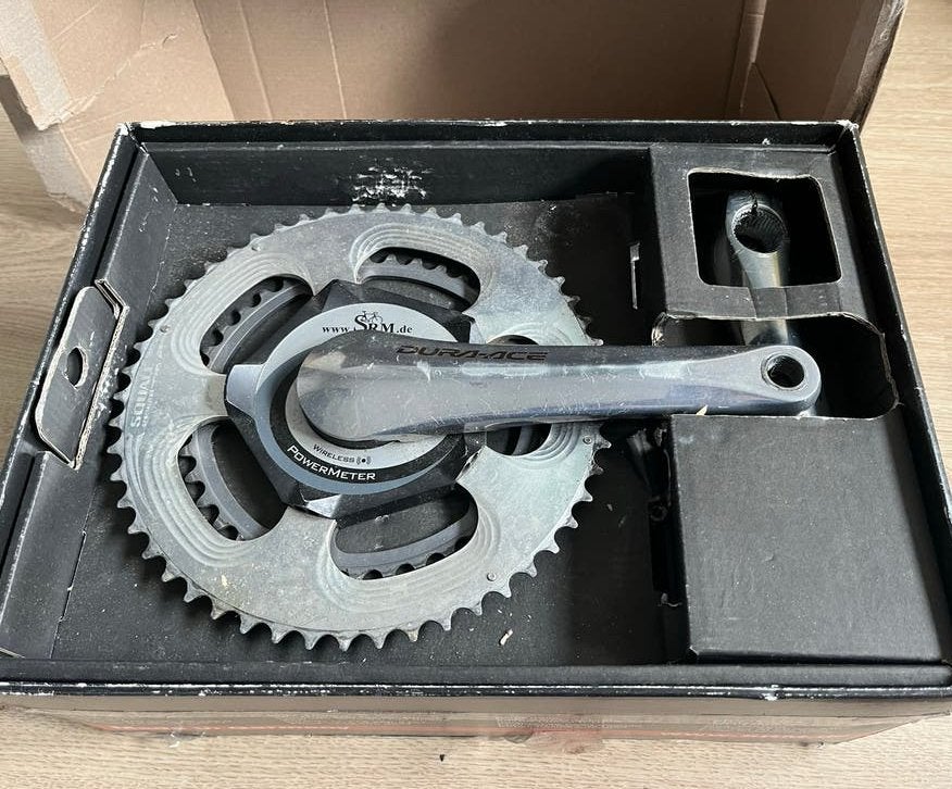 Shimano Dura-Ace FC-7800 met Powermeter, Fietsen en Brommers, Fietsonderdelen, Crankstel of Pedalen, Gebruikt, Verzenden, Aluminium