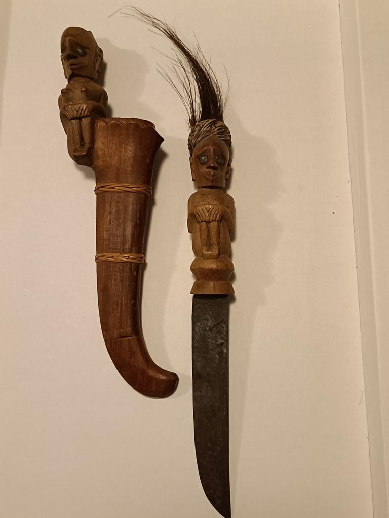 Mogelijk Antiek Batak Zwaard - Indonesische Kunst, Antiek en Kunst, Ophalen of Verzenden