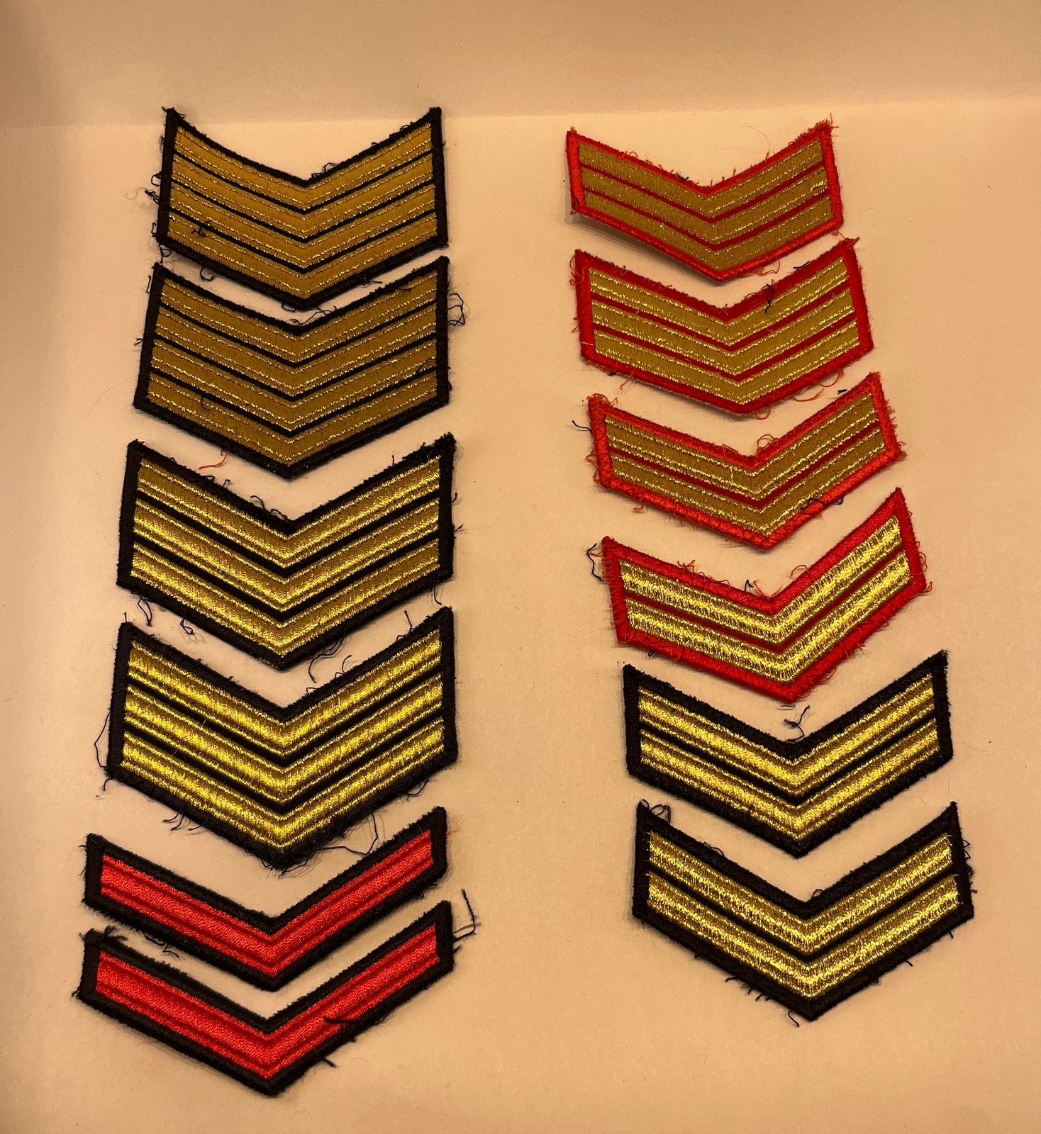 Diverse originele mouw strepen marine, Verzenden, Marine, Nederland, Embleem of Badge