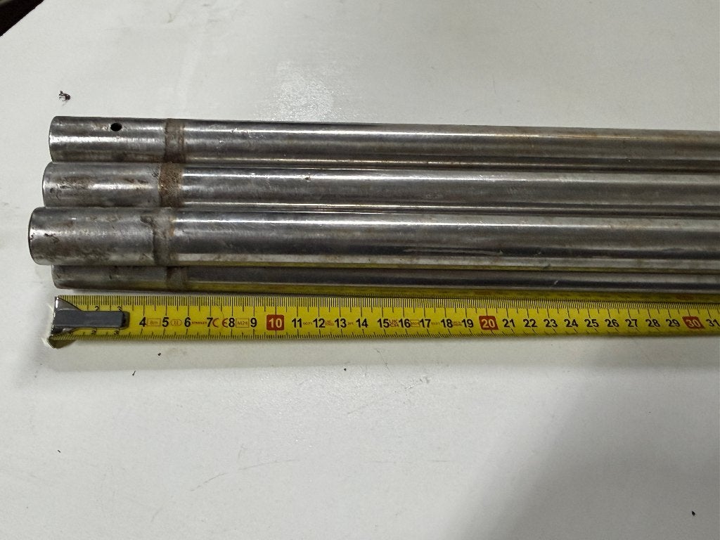 6 x Aluminium scepter 64 cm/60 cm, Ophalen of Verzenden, Gebruikt, Overige typen