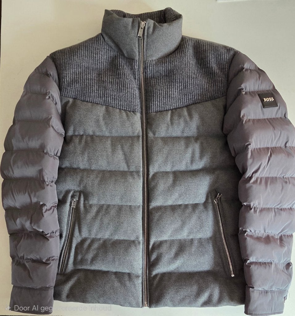 Hugo Boss Clanello winterjas - grijs - heren - maat 48, Kleding | Heren, Jassen | Winter, Ophalen, Maat 48/50 (M), Zo goed als nieuw