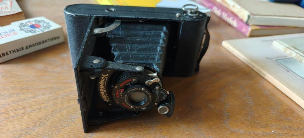 Vintage Voigtländer Bessa Vouwcamera - Jaren '30/'40, Ophalen of Verzenden, Gebruikt, Compact, Overige Merken