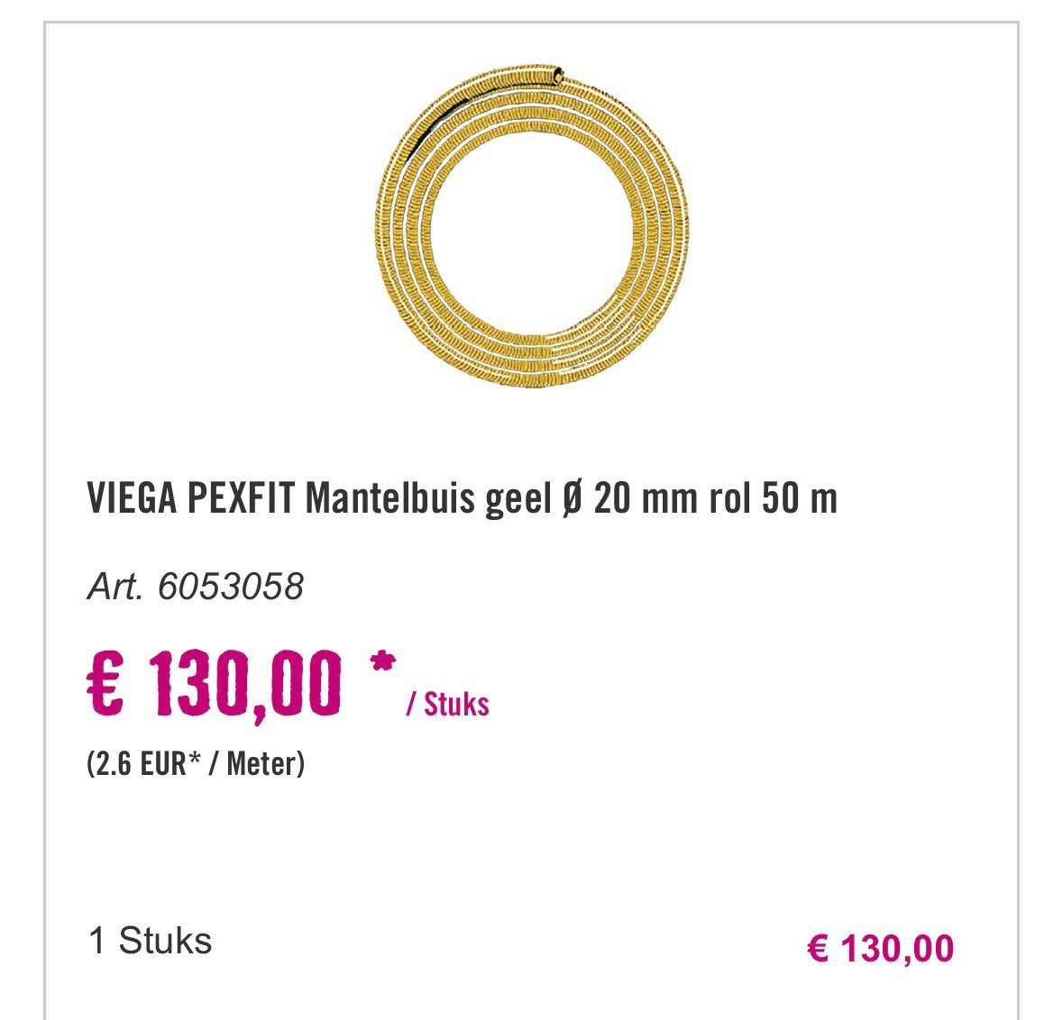 Mantel rond 20 nog 35 meter, Ophalen, Overige materialen, 6 meter of meer, Overige typen