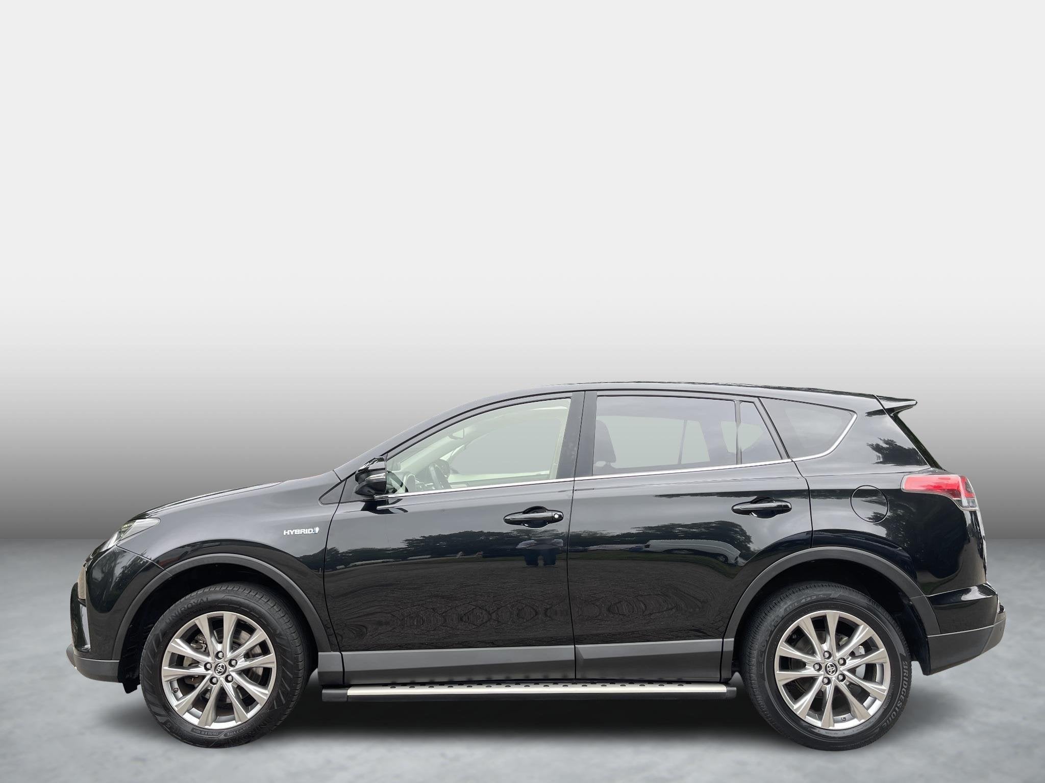 Toyota RAV4 2.5 Hybrid Executive Panorama dak , Dodehoek det, Auto's, Gebruikt, Zwart, Bedrijf, Hybride Elektrisch/Benzine