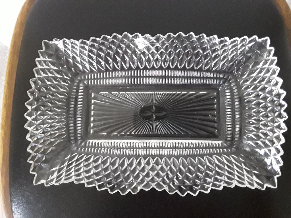 Glazen cake koekjes bonbon schaal, Antiek en Kunst, Antiek | Glas en Kristal, Ophalen of Verzenden