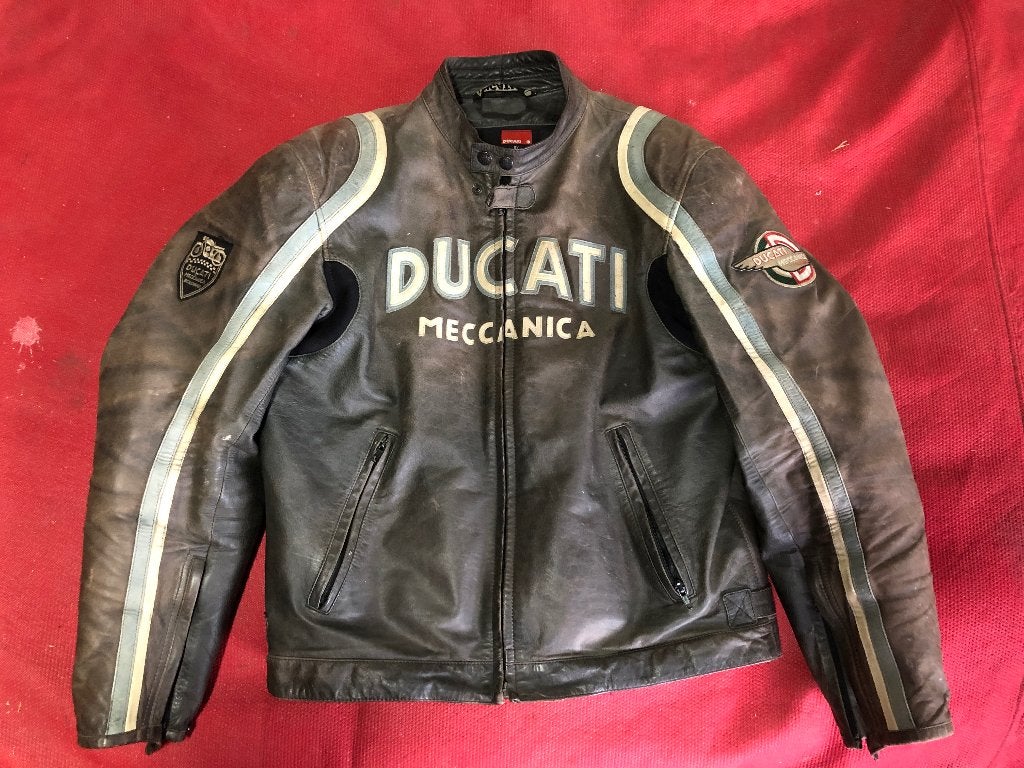 Retro Ducati motorjack van Dainese maat 54, Motoren, Kleding | Motorkleding, Dainese, Heren, Jas | leer, Ophalen of Verzenden