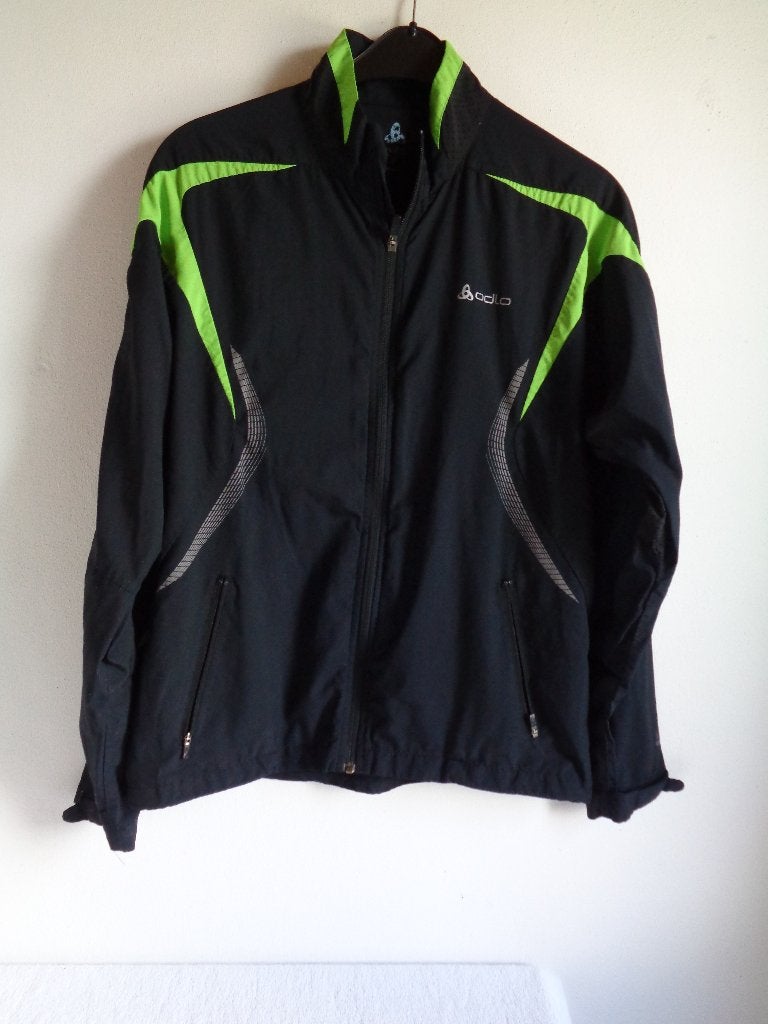 Odlo  lichtgewicht sportjas, Maat 52/54 (L), Zwart, Overige typen, Ophalen of Verzenden